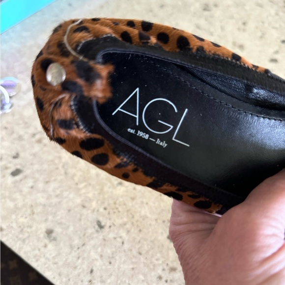 NWOT Attilio Giusti Leombruni Animal Print Italian Ballet Flats 8 U.S./38 Eur - Picture 6 of 8